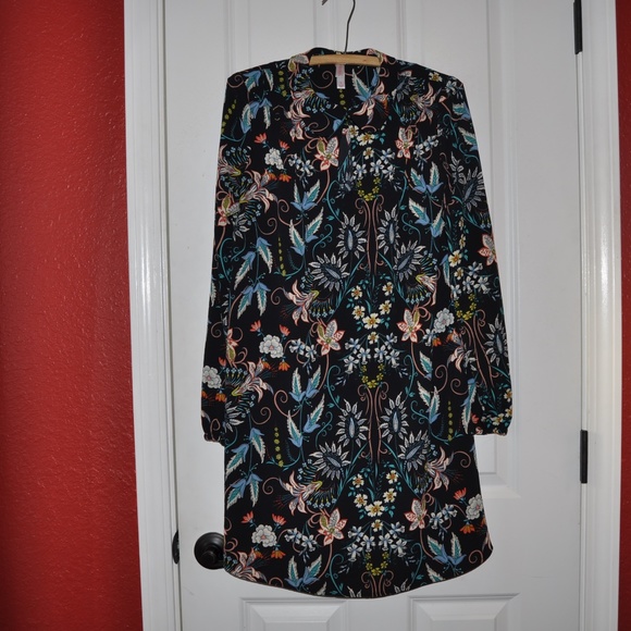 NEW Floral Print Peter-Pan Collar Shift Dress [A7] - Picture 3 of 6